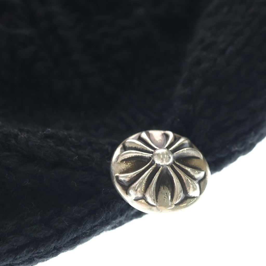 CHROME HEARTS クロムハーツ OVERSIZED BEANIE BLACK オーバーサイズド クロスボール クロスモチーフ ビーニー ニット帽 ブラック CHROME HEARTS(クロムハーツ) OVERSIZED BEANIE BLACK オーバーサイズ