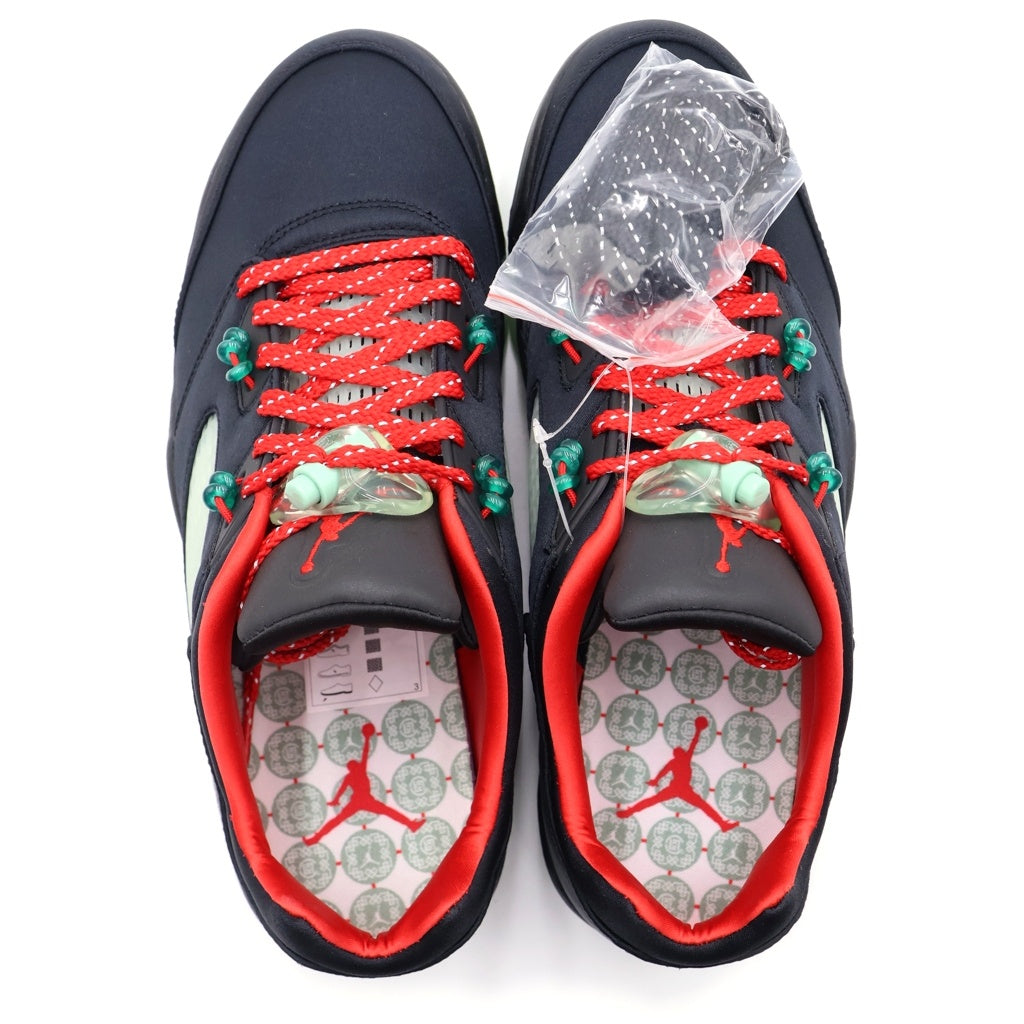 NIKE(ナイキ) ×CLOT AIR JORDAN 5 Low Jade 5 Low クロット エアジョーダン5 ロー ジェイド 5 ロー ローカットスニーカー US10.5/28.5cm ブラック DM4640 036