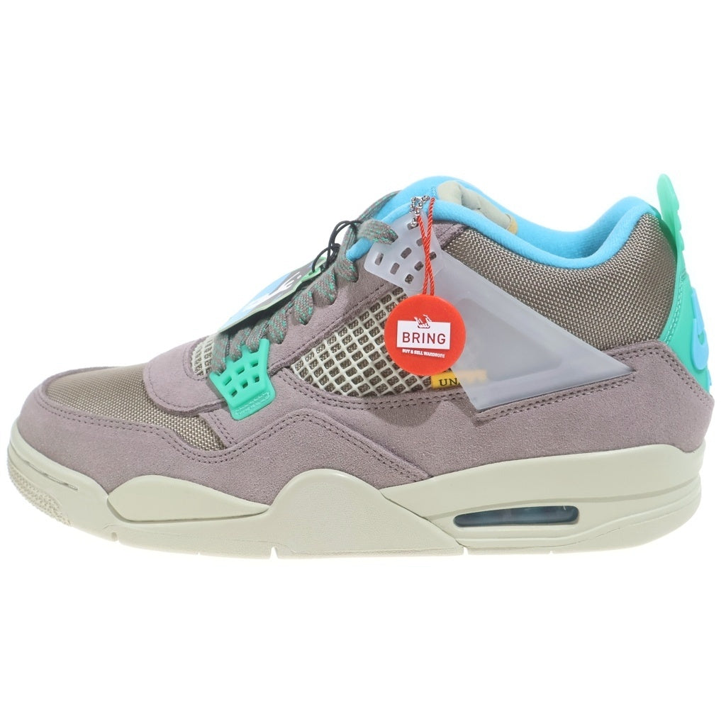 NIKE(ナイキ) ×UNION AIR JORDAN 4 SP Taupe Haze ユニオン エアジョーダン4 SP トープヘイズミッドカットスニーカー ブルー/グレー US10.5/28.5cm DJ5718-242