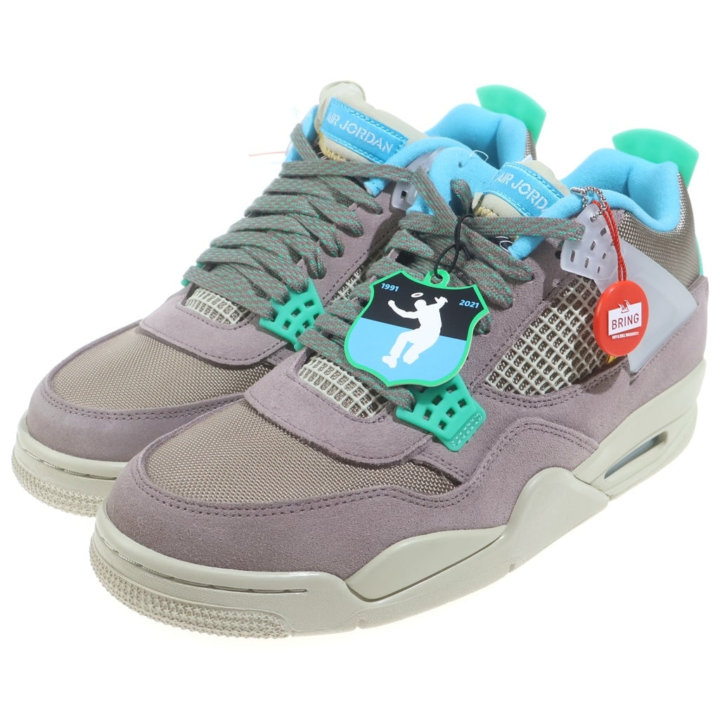 NIKE(ナイキ) ×UNION AIR JORDAN 4 SP Taupe Haze ユニオン エアジョーダン4 SP トープヘイズミッドカットスニーカー ブルー/グレー US10.5/28.5cm DJ5718-242