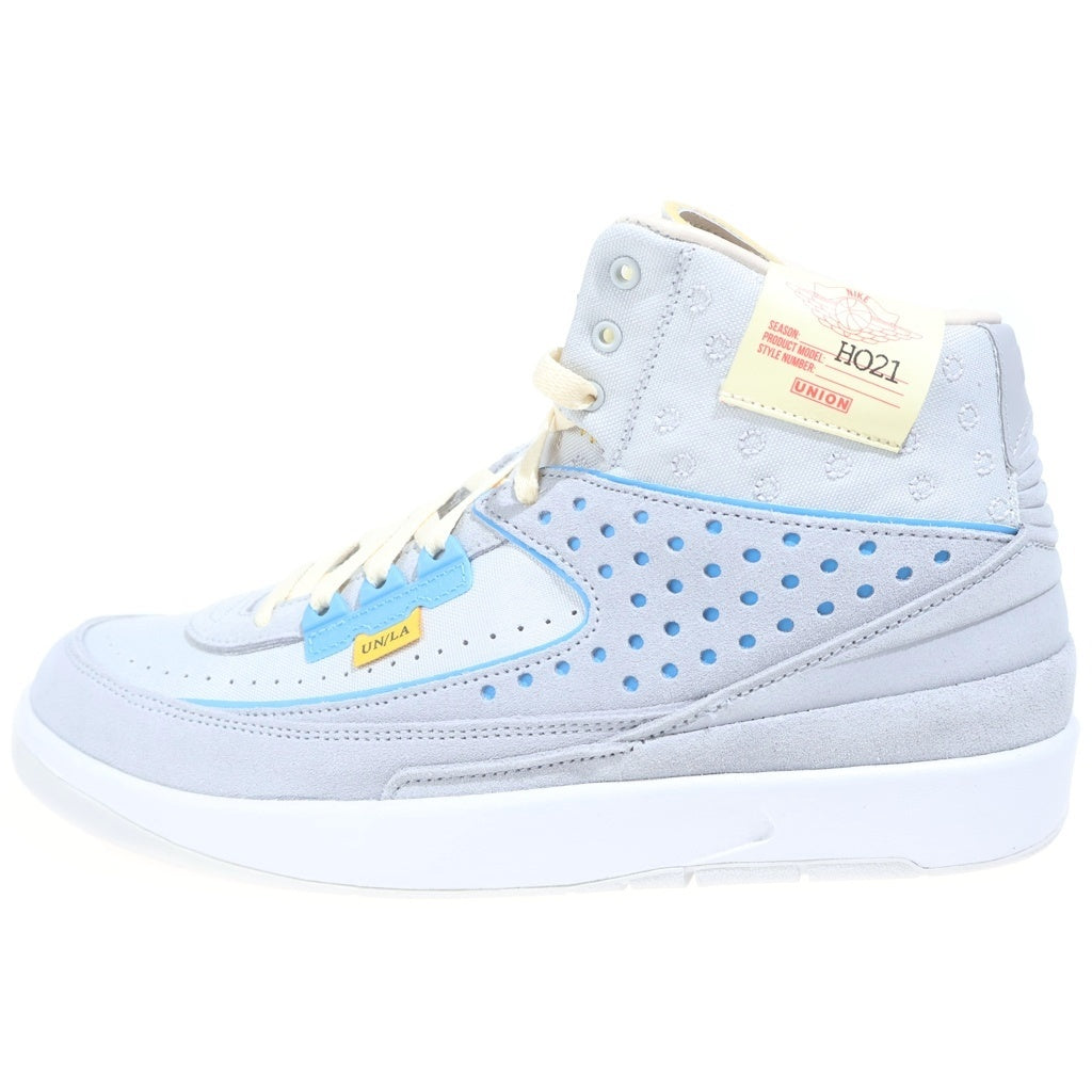 NIKE(ナイキ) ×UNION AIR JORDAN 2 Grey Fog ユニオン エアジョーダン2 グレー フォグ ミッドカットスニーカー ブルー/グレー US10.5/28.5cm DN3802-001