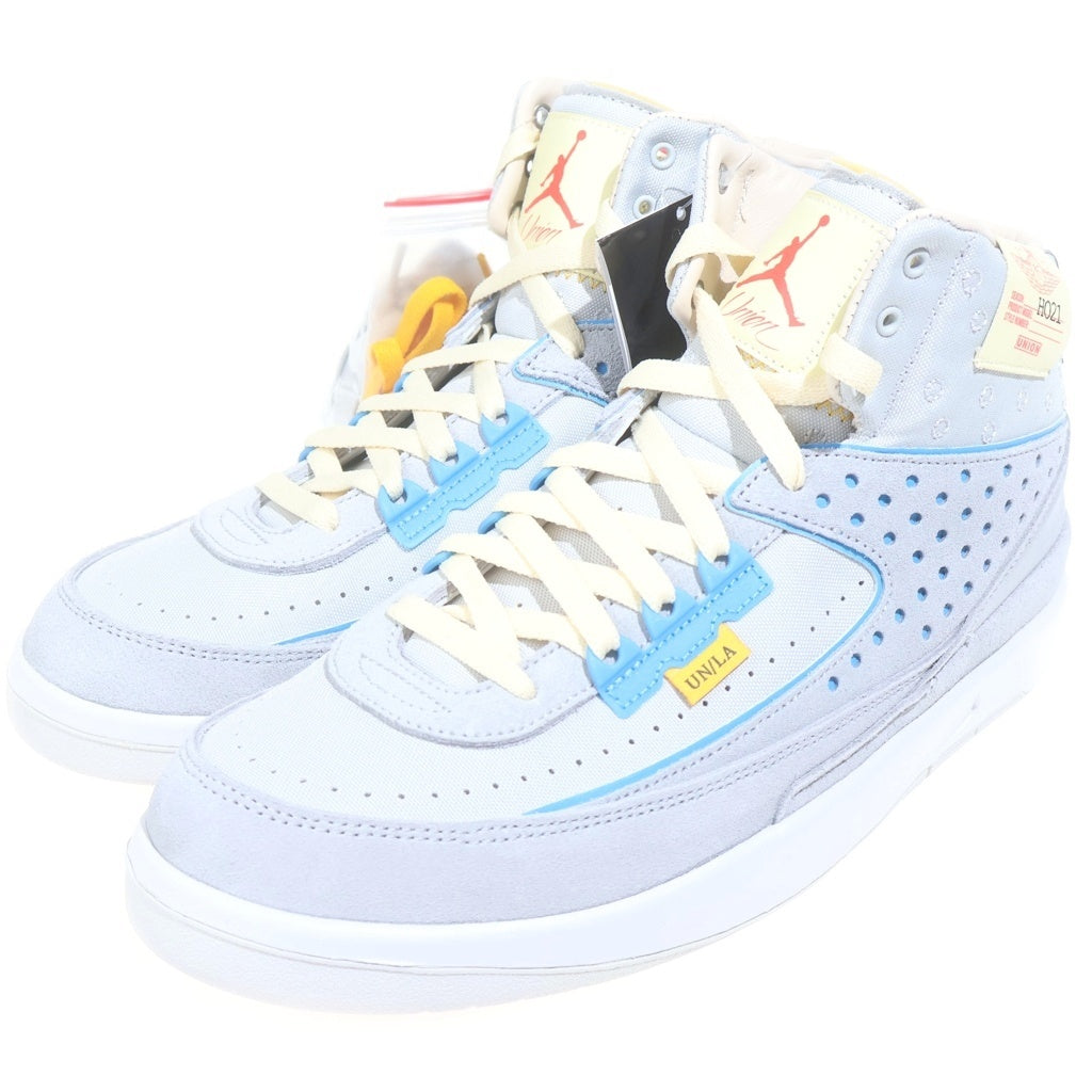 NIKE(ナイキ) ×UNION AIR JORDAN 2 Grey Fog ユニオン エアジョーダン2 グレー フォグ ミッドカットスニーカー ブルー/グレー US10.5/28.5cm DN3802-001