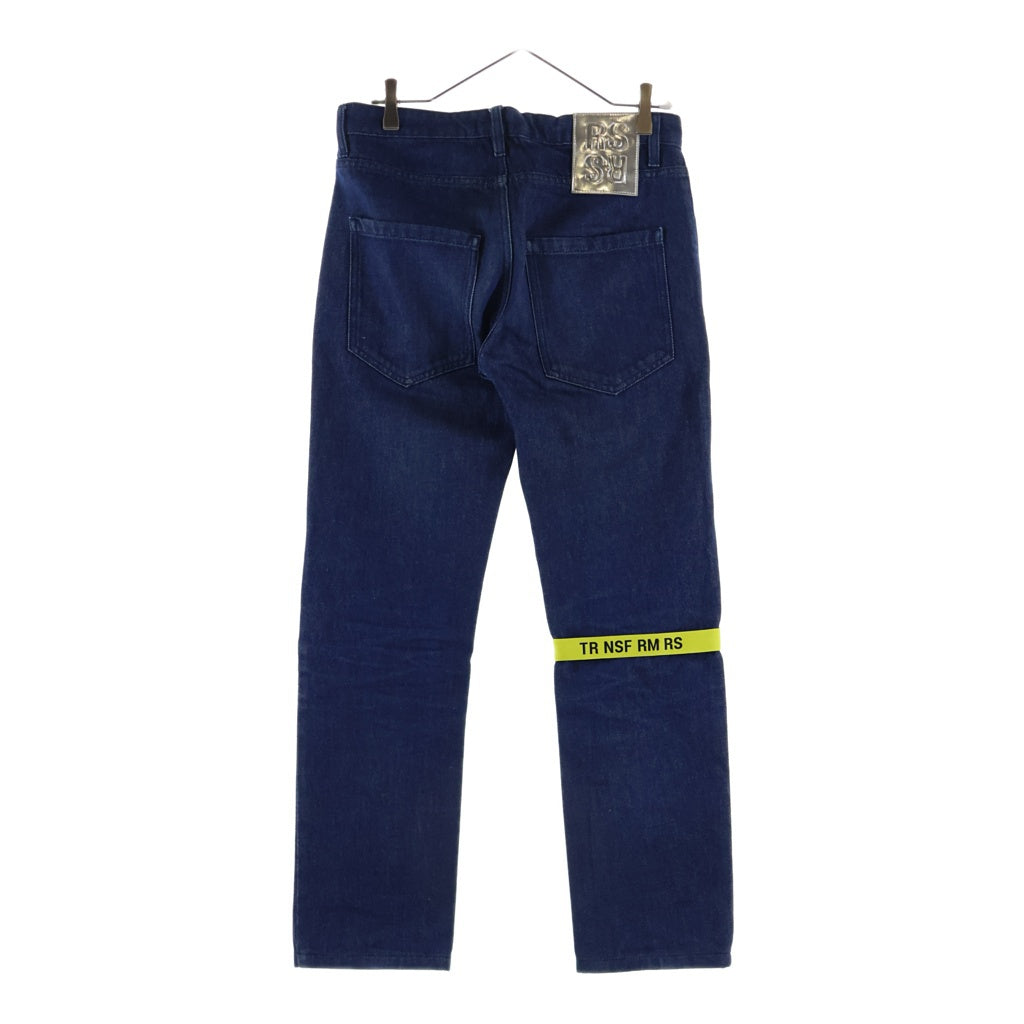 RAF SIMONS(ラフシモンズ) 19SS TR NSF RM RS REGULAR FIT DENIM PANTS WITH TAPE AND PATCH レギュラーフィットデニムパンツ インディゴ 191-312-10031