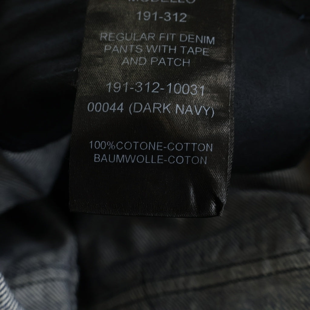 RAF SIMONS(ラフシモンズ) 19SS TR NSF RM RS REGULAR FIT DENIM PANTS WITH TAPE AND PATCH レギュラーフィットデニムパンツ インディゴ 191-312-10031