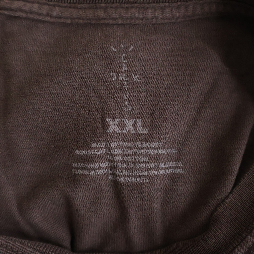 Cactus Jack(カクタスジャック) TRAVIS SCOTT トラヴィススコット UTOPIA C1 Tee Astroworld Record レコードセット クルーネックTシャツ ブラウン