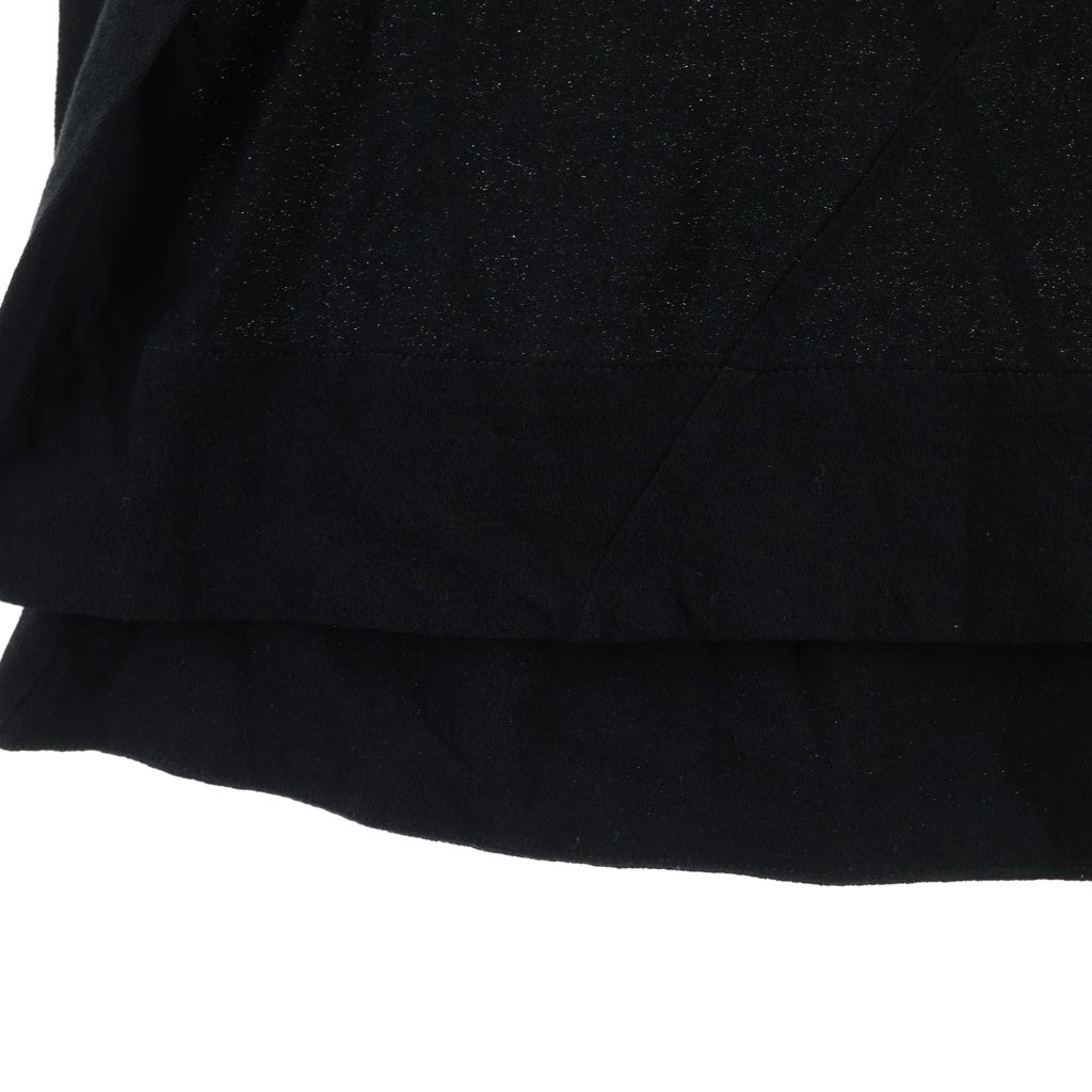 JULIUS(ユリウス) 17SS Elongated Side Slit Short Sleeve T-shirt 577CUM19 イーロンゲイティド サイドスリット クルーネック半袖Tシャツカットソー ブラック