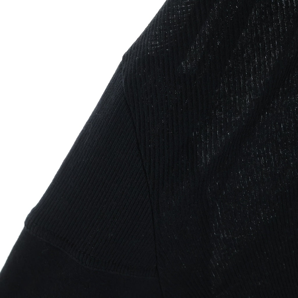 JULIUS(ユリウス) 22SS W-Zip Sleeve Switching Knit Cardigan サンプル品 袖切替デザイン Wジップニットカーディガン ブラック
