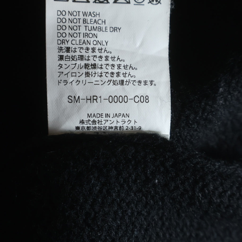 SAINT MICHAEL(セントマイケル) 25AW KLF_CREW NECK KNIT/KLF ダメージ加工クルーネック長袖ニット ブラック SM-HR1-0000-C08