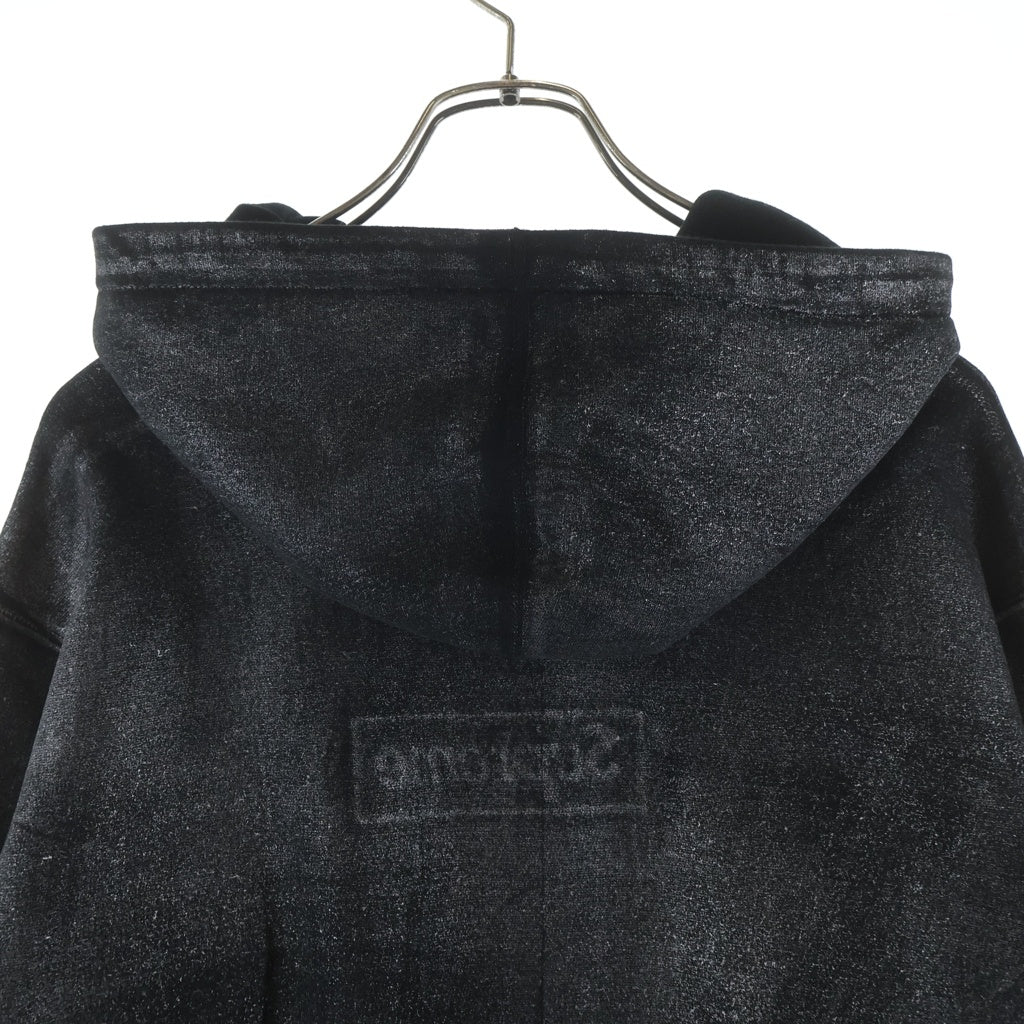 SUPREME(シュプリーム) 24SS ×MM6 Maison Margiela Foil Box Logo Hooded Sweatshirt エムエムシックスメゾンマルジェラ ボックスロゴ プルオーバーパーカー フーディー ブラック