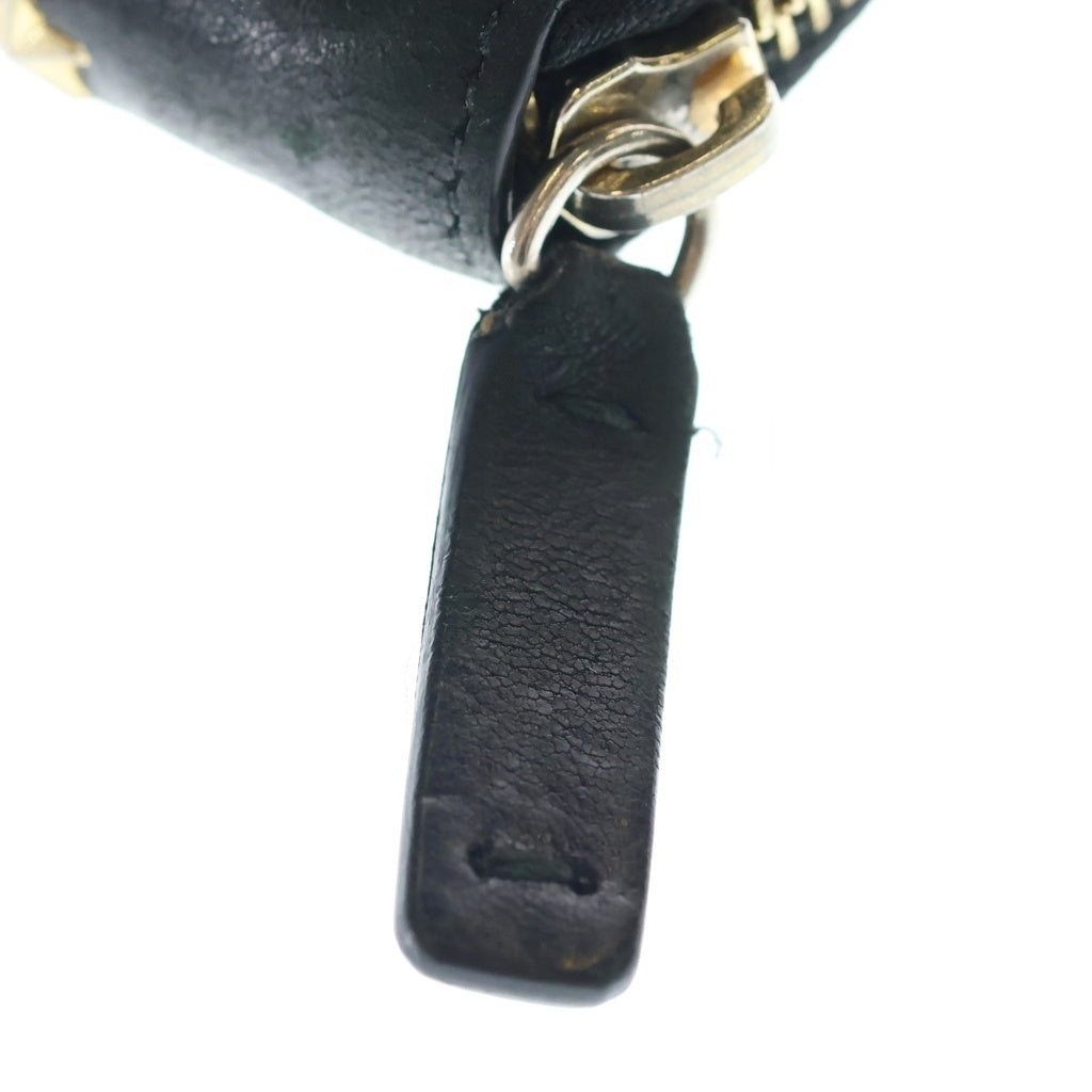 JIMMY CHOO(ジミーチュウ) スタースタッズ ラウンドファスナー ロングウォレット 長財布 ブラック/ゴールド