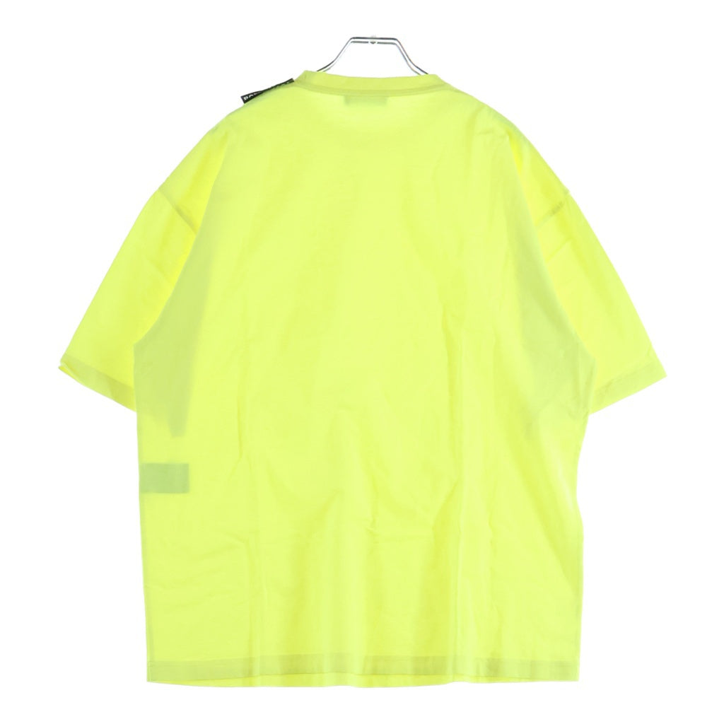 BALENCIAGA(バレンシアガ) ショルダーブランドタグ クルーネック半袖Tシャツカットソー イエロー 578139