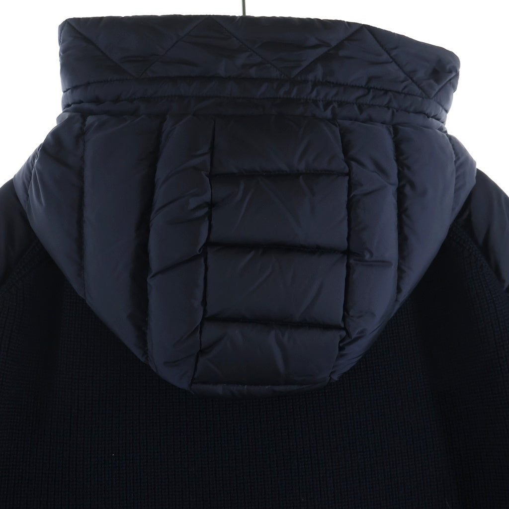 MONCLER(モンクレール) ニット切替ジップアップダウンジャケット ネイビー E209194402800 94789