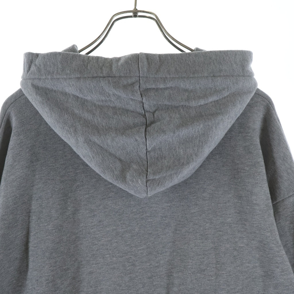 CELINE(セリーヌ) 21AW Loose Sweatshirt In Cotton Fleece ロゴ ドローコード プルオーバー パーカー グレー 2Y468670Q-08GC