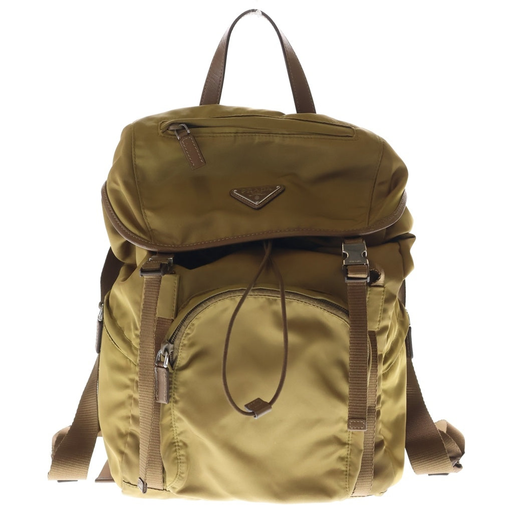 PRADA(プラダ) 15年製 VELA BALTICO BZ0039 ヴェラ バルティコ トライアングルロゴ ナイロン リュックサック バックパック カーキ