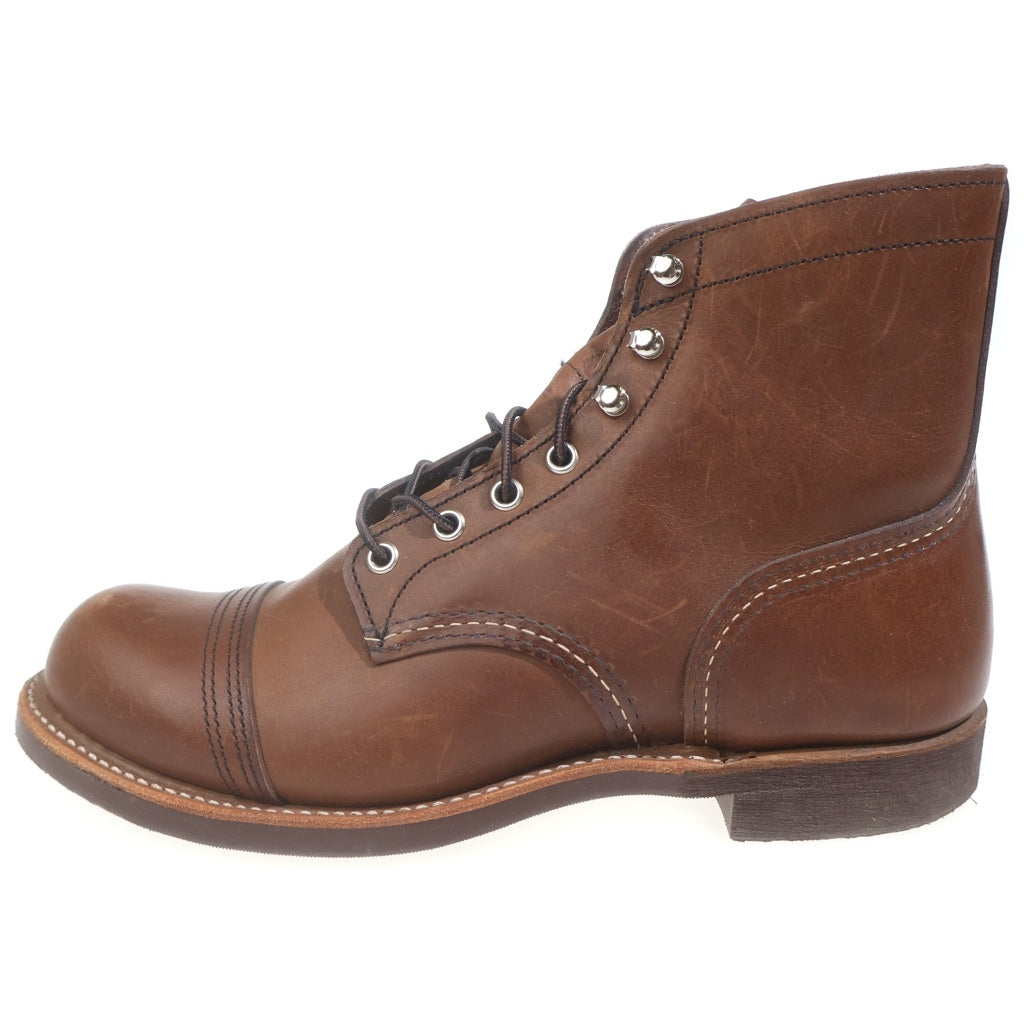 RED WING(レッド ウイング) Iron Ranger 08111-3 アイアンレンジャー アンバーハーネス キャップドトゥ ワークブーツ ブラウン