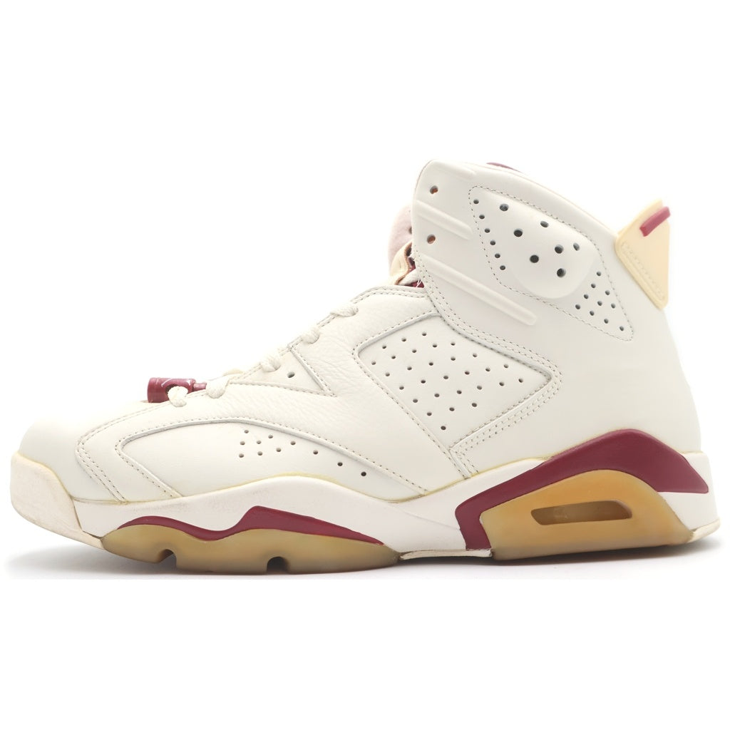 NIKE(ナイキ) 【観賞用 2015年製】 AIR JORDAN 6 RETORO MAROON 384664-116 エアジョーダン6 レトロ マルーン ハイカットスニーカー ホワイト US10/28cm
