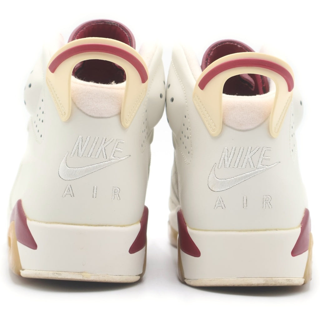 NIKE(ナイキ) 【観賞用 2015年製】 AIR JORDAN 6 RETORO MAROON 384664-116 エアジョーダン6 レトロ マルーン ハイカットスニーカー ホワイト US10/28cm