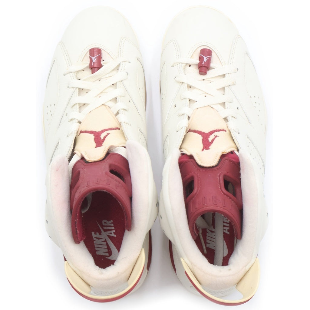 NIKE(ナイキ) 【観賞用 2015年製】 AIR JORDAN 6 RETORO MAROON 384664-116 エアジョーダン6 レトロ マルーン ハイカットスニーカー ホワイト US10/28cm