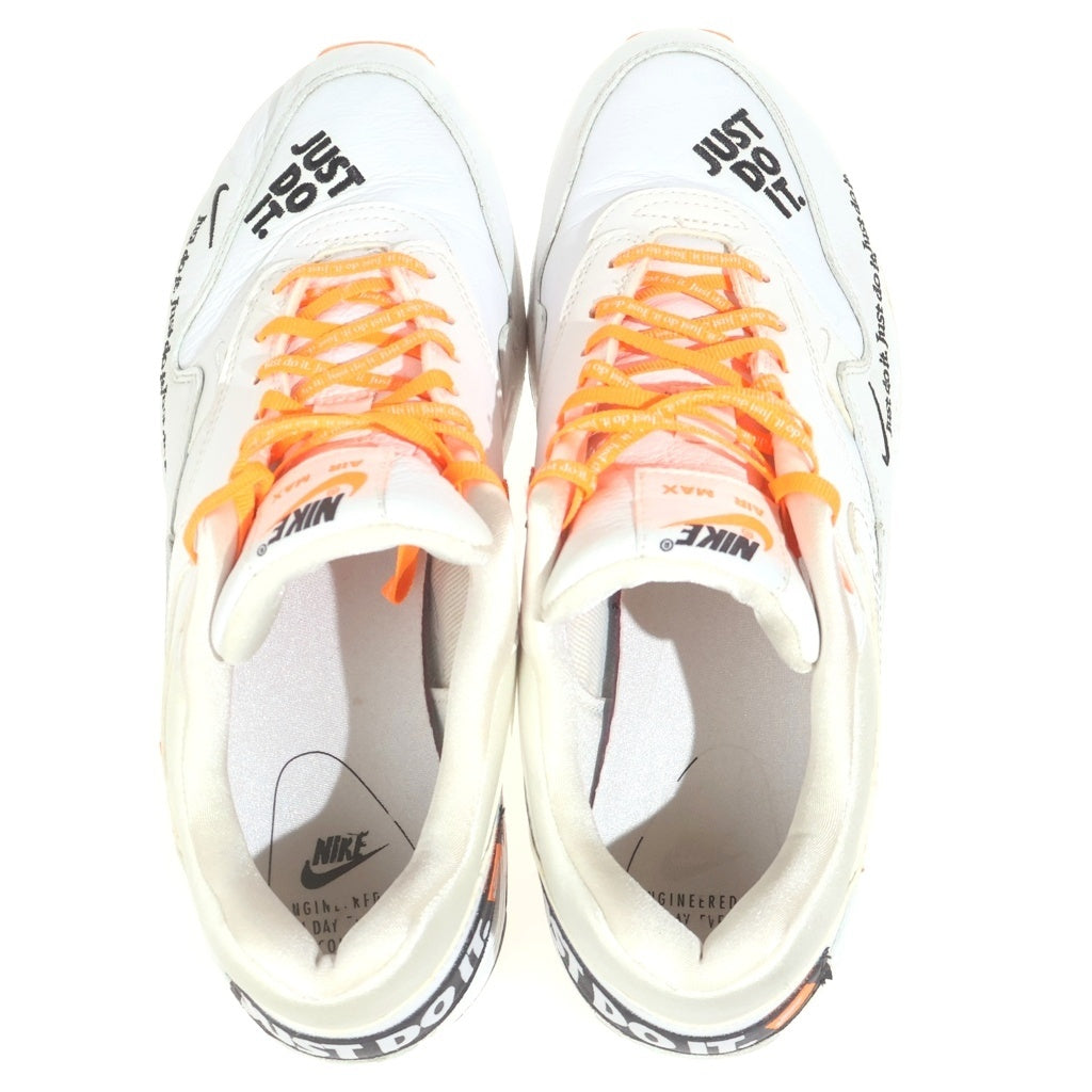 NIKE(ナイキ) WMNS AIR MAX 1 LX JUST DO IT 917691-100 ウィメンズ エアマックス1 ジャストドゥイット コレクション ローカットスニーカー ホワイト US10.5/27.5cm