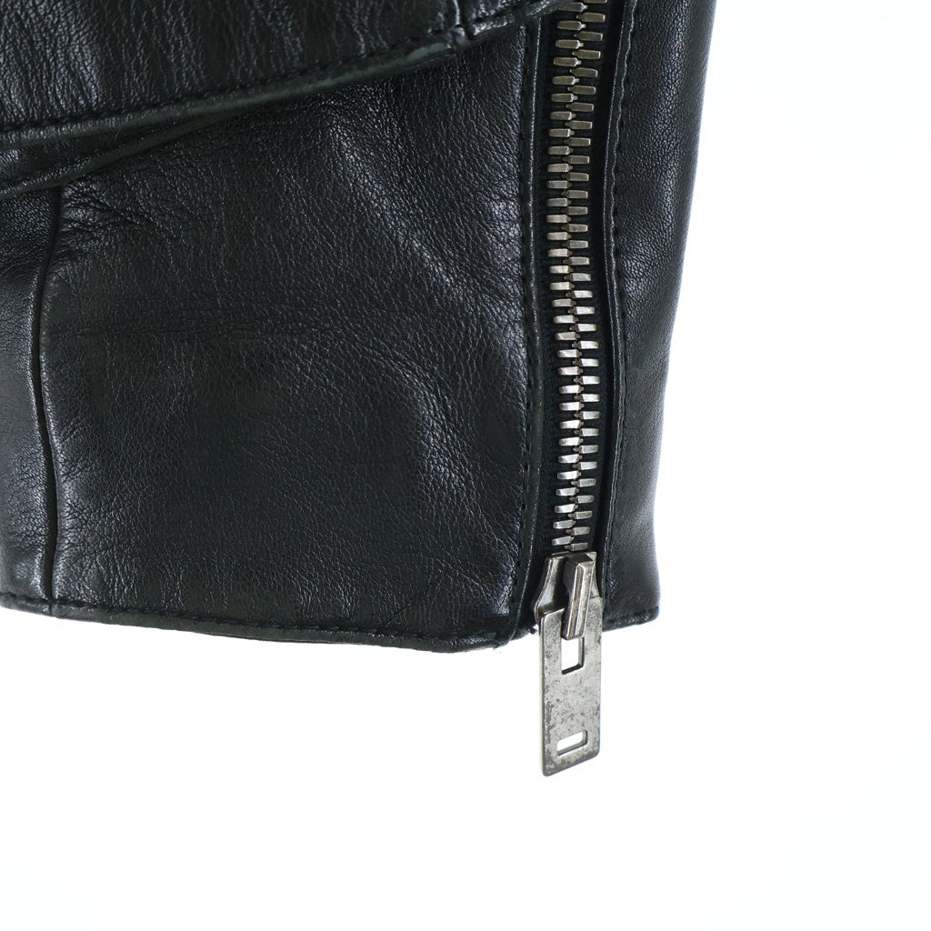 Maison Martin Margiela(メゾンマルタンマルジェラ) 17AW 八の字 シングルライダース レザー ジャケット ブラック S50AM0307 SY0601