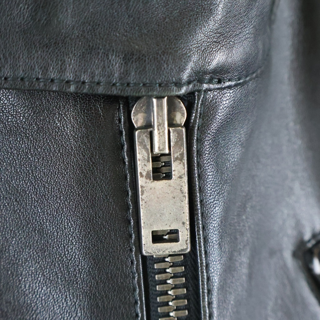 Maison Martin Margiela(メゾンマルタンマルジェラ) 17AW 八の字 シングルライダース レザー ジャケット ブラック S50AM0307 SY0601