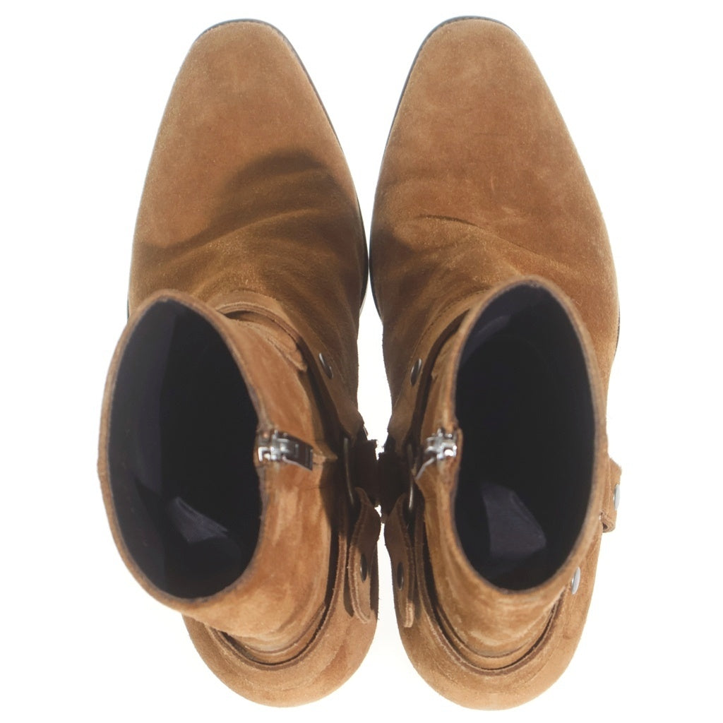 SAINT LAURENT PARIS(サンローランパリ) Wyatt Harness Boot ワイアットハーネスブーツ スエード ブラウン 443190