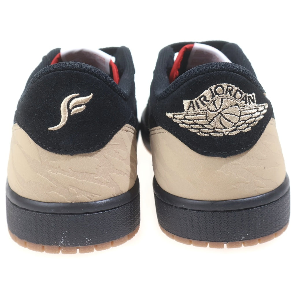 NIKE(ナイキ) ×Sole Fly AIR JORDAN 1 LOW BLACK AND SPORT RED DN3400-001 ソールフライ エアジョーダン1 ローカットスニーカー ブラック/レッド US10.5/28.5cm