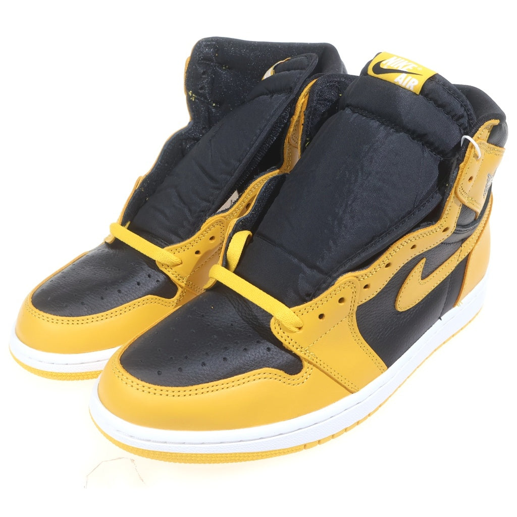 NIKE(ナイキ) AIR JORDAN 1 RETRO HIGH OG POLLEN 555088-701 エアジョーダン レトロ パラン ハイカットスニーカー イエロー/ブラック US11/29cm