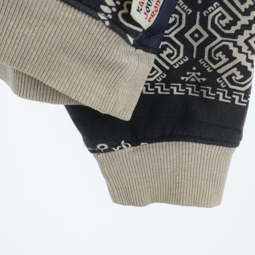 KAPITAL(キャピタル) 19AW バンダナ柄 ビバーグBIGスウェット グレー