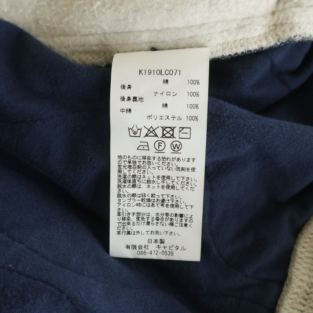 KAPITAL(キャピタル) 19AW バンダナ柄 ビバーグBIGスウェット グレー