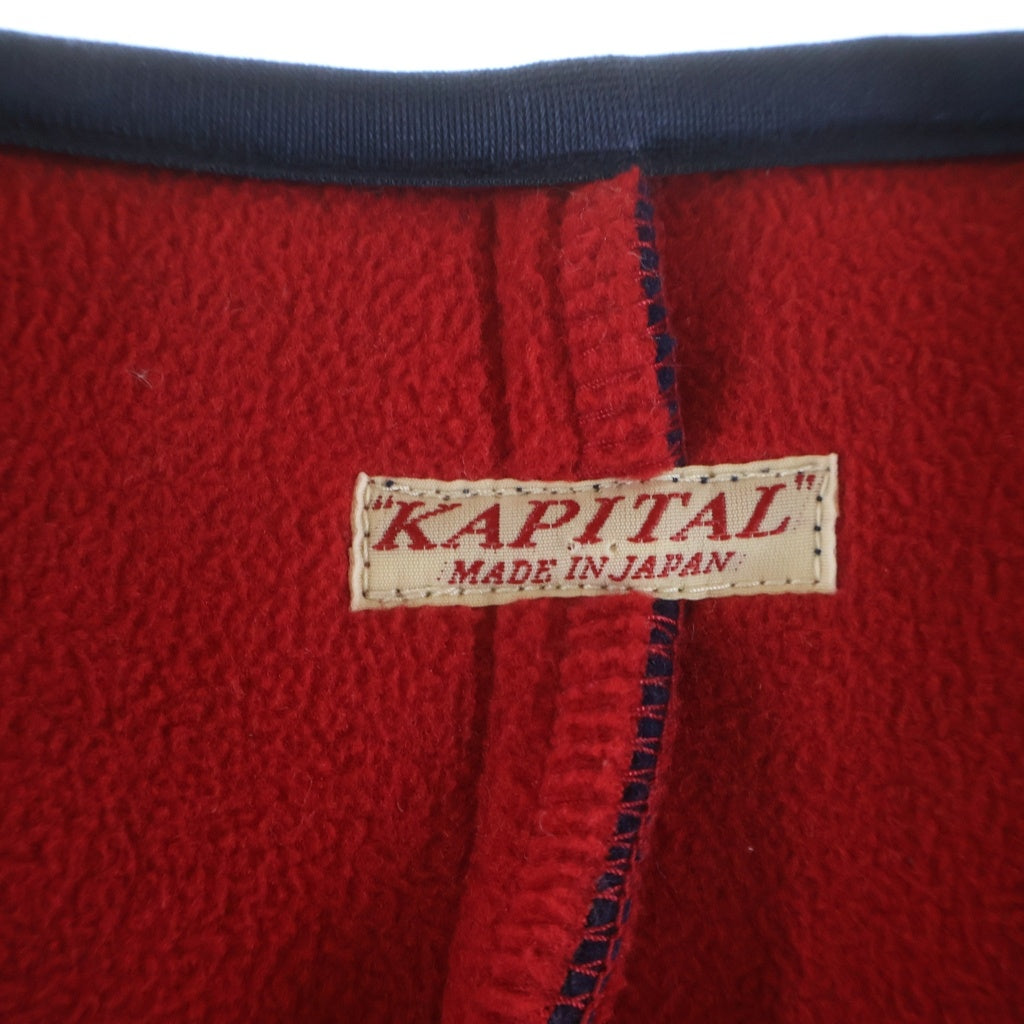 KAPITAL(キャピタル) 古代縞 ボンディング フリースビーチベスト