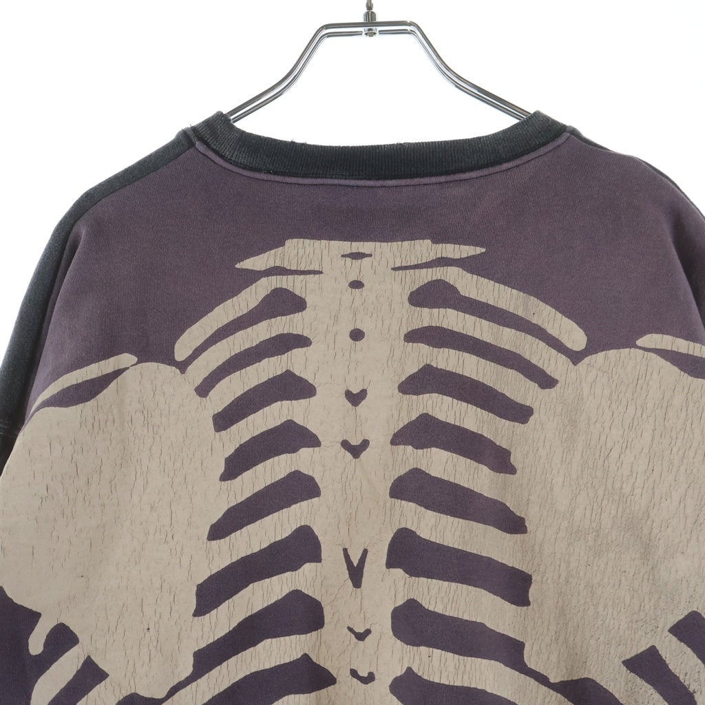 KAPITAL(キャピタル) Bone Sweatshirt 裏毛 2トーン ボーンプリント 