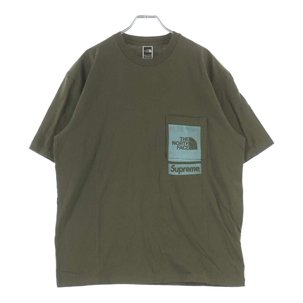 SUPREME(シュプリーム) 23SS PC PRINTED S/S POCKET TEE 半袖Tシャツ カットソー カーキ NT023091