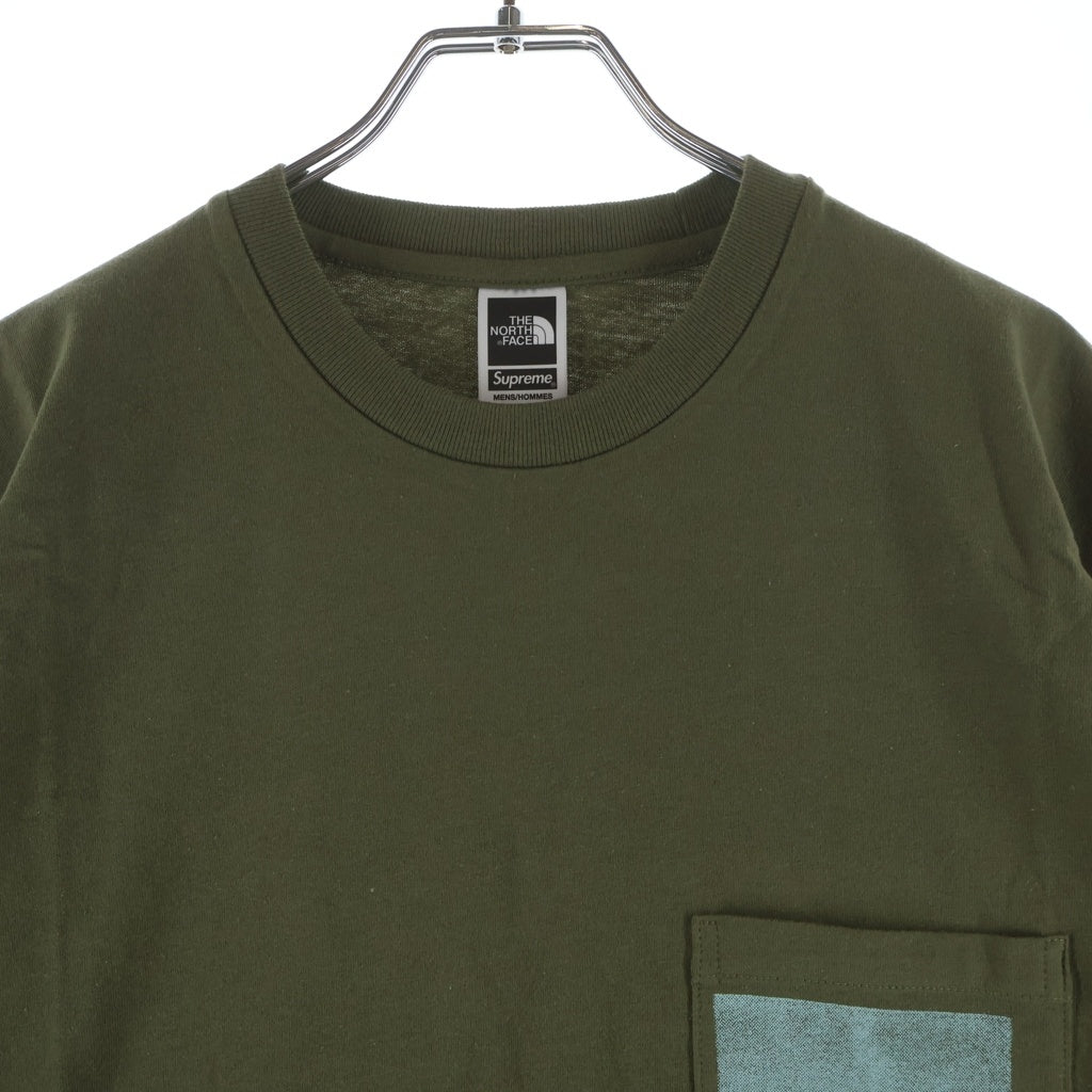 SUPREME(シュプリーム) 23SS PC PRINTED S/S POCKET TEE 半袖Tシャツ カットソー カーキ NT023091