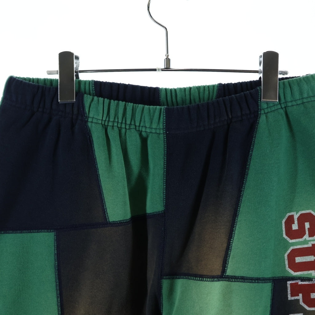 SUPREME(シュプリーム) 20AW Patchwork Sweatpants パッチワーク サンフェード加工スウェットパンツ ネイビー/グリーン