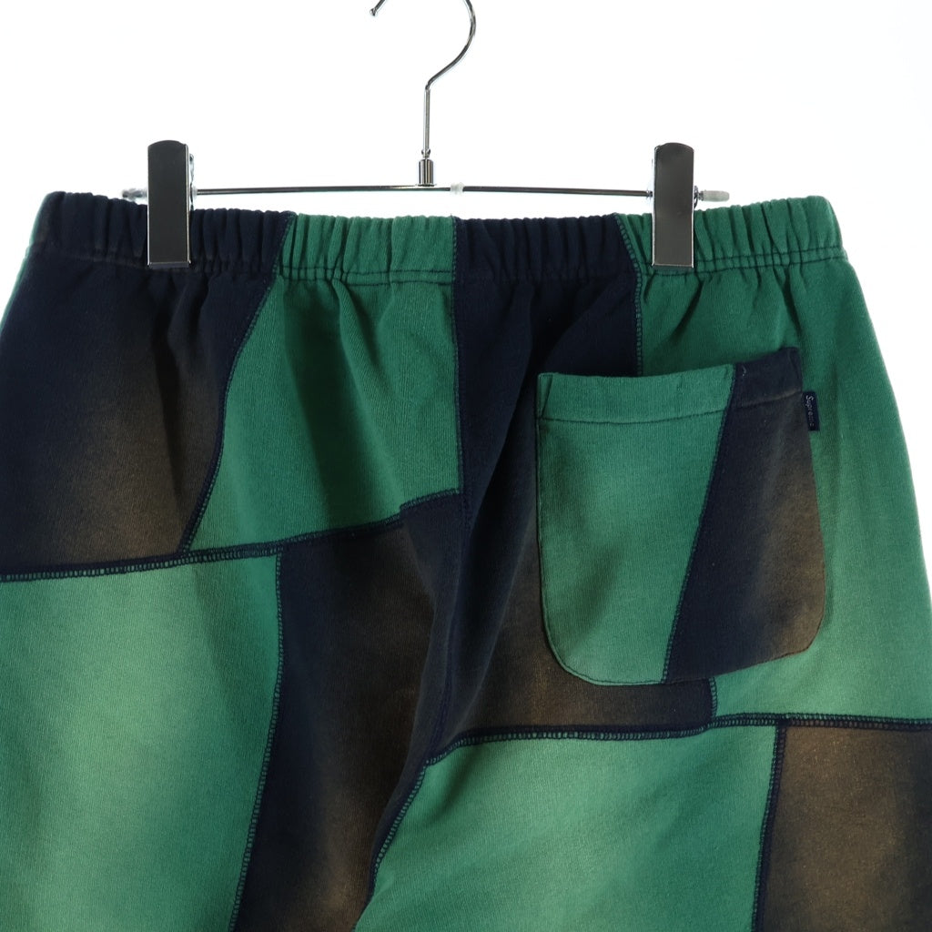 SUPREME(シュプリーム) 20AW Patchwork Sweatpants パッチワーク サンフェード加工スウェットパンツ ネイビー/グリーン