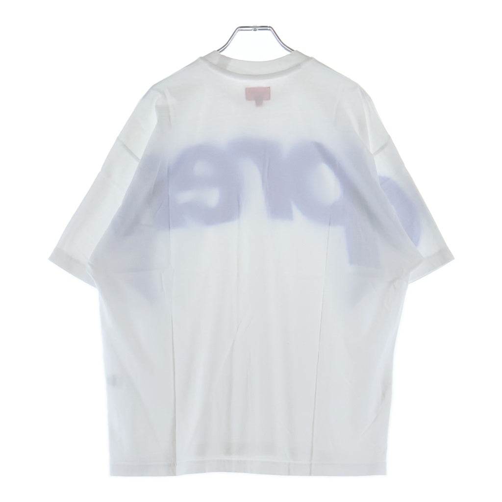 SUPREME(シュプリーム) 22AW INTARSIA S/S ブランドロゴプリント クルーネック半袖Tシャツカットソー ホワイト/ブルー