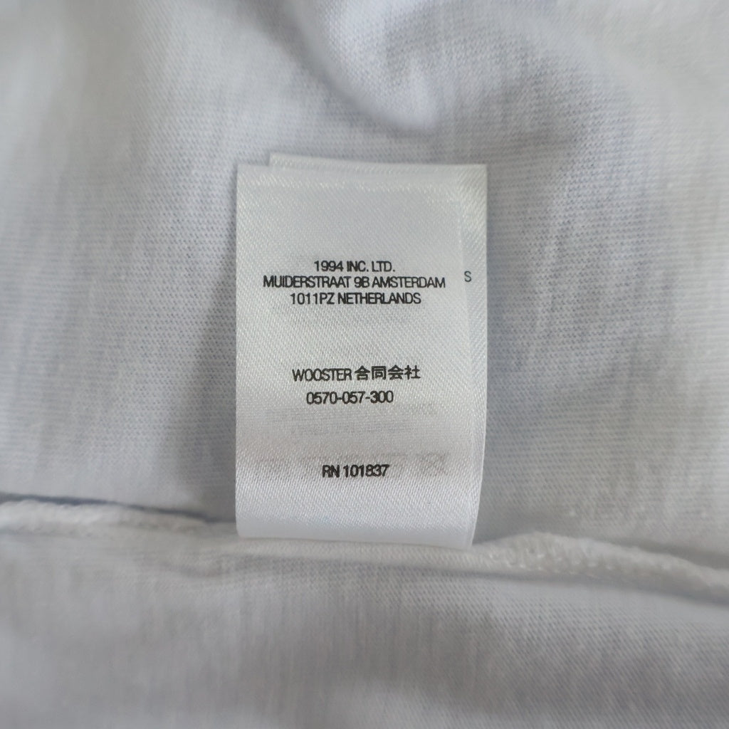 SUPREME(シュプリーム) 22AW INTARSIA S/S ブランドロゴプリント クルーネック半袖Tシャツカットソー ホワイト/ブルー