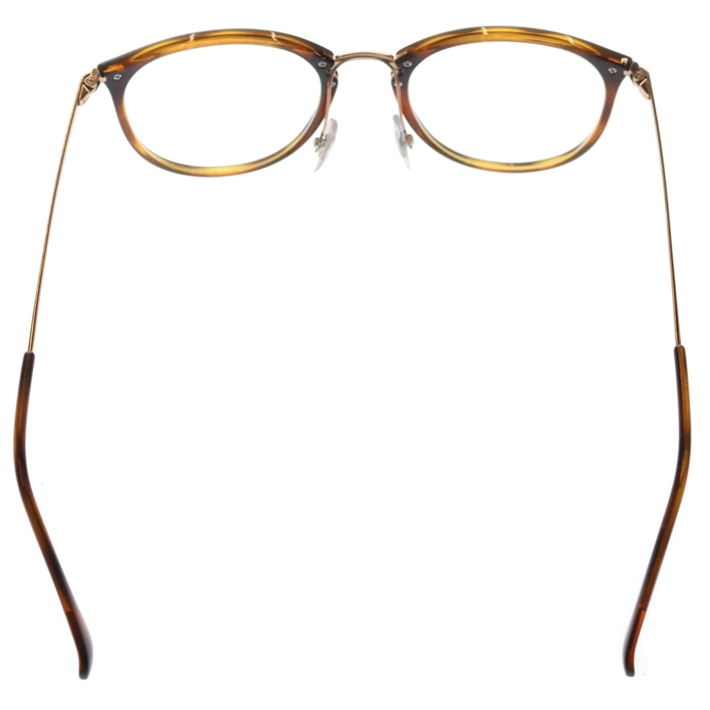 Ray Ban(レイバン) ライトカラー フレーム ボストン アイウェア メガネ 49□20 150 ブラウン RB7140 5687