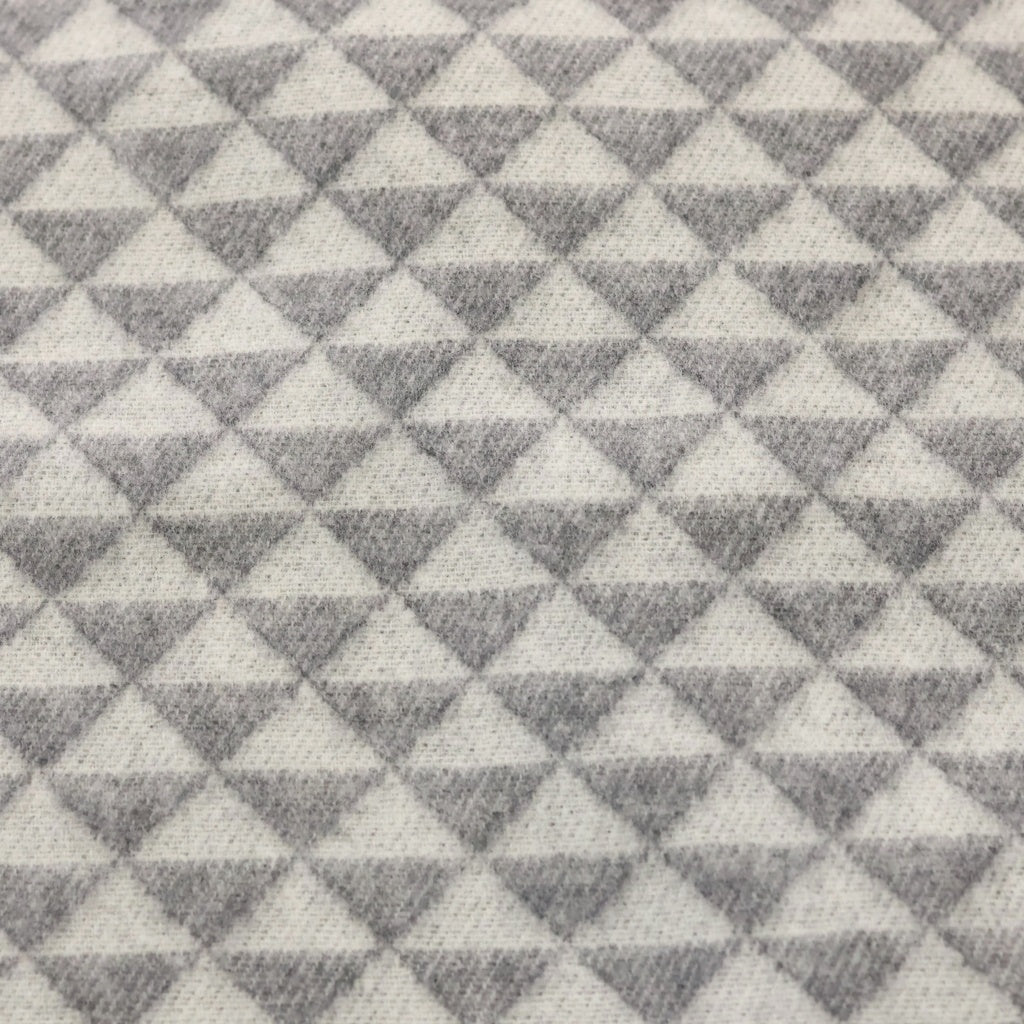 PRADA(プラダ) symbol reversible scarf シンボル リバーシブル スカーフ トライアングルロゴ マフラー ストール グレー
