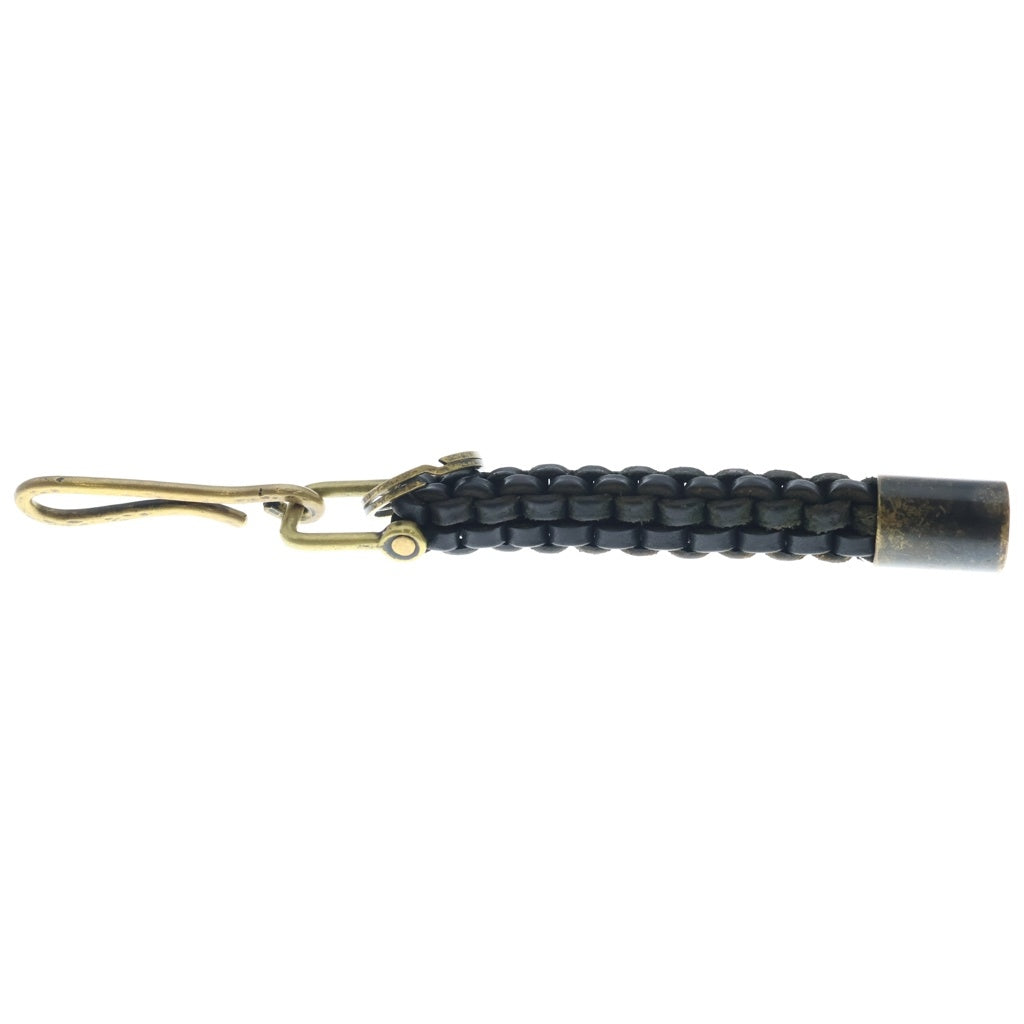 IOLOM(イオロム) io-05-015 Key Ring Brass Cow Leather Dark Green キーリング ブラス カウレザー 牛革 ブラック