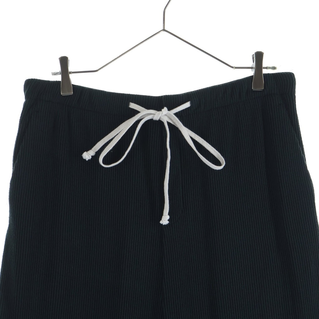 bajra(バジュラ) ワイドシルエット サルエルパンツ スウェットパンツ コーデュロイ ブラック 142UK16