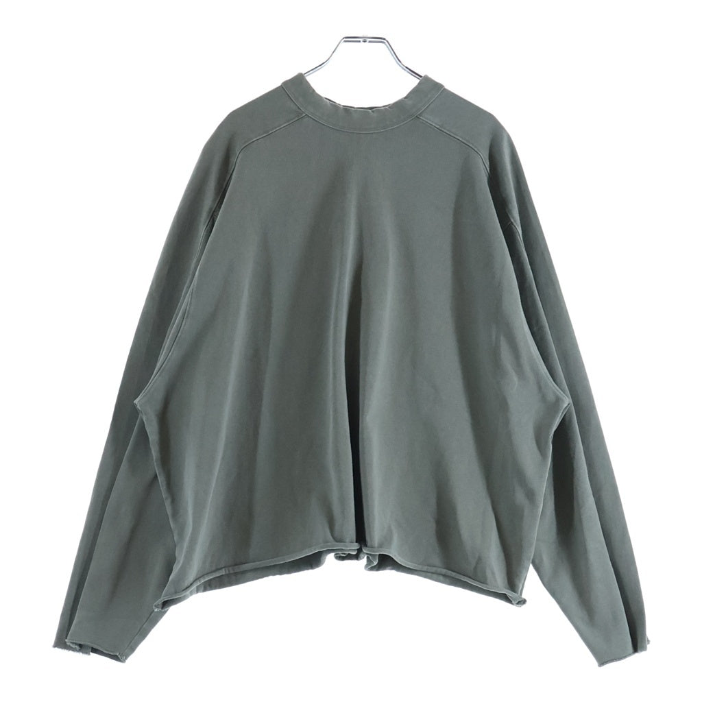 entire studios(エンタイア スタジオ) HEAVY LS TEE RHINO ヘビー クルーネック長袖Tシャツカットソー グレー ES2486RHS