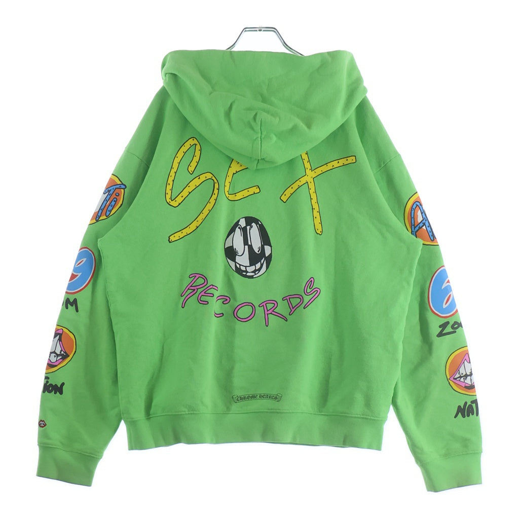 CHROME HEARTS(クロムハーツ) 21AW ×MATTY BOY PPO SEXRCD GRN HD PLVR マッティボーイ セックスレコード プルオーバーパーカー フーディー グリーン