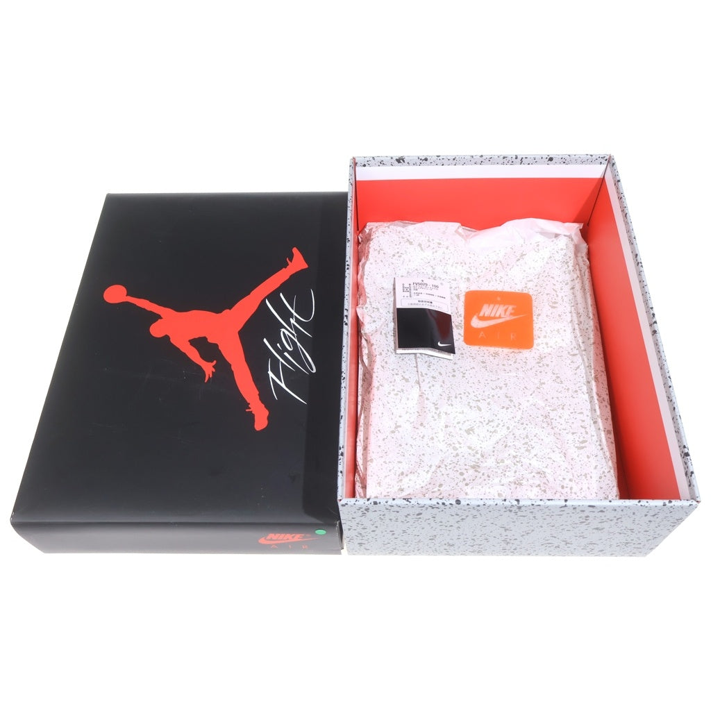 NIKE(ナイキ) AIR JORDAN 4 RETRO SUMMIT WHITE FIRE RED CEMENT エアジョーダン4 レトロ ハイカットスニーカー ホワイト US9/27cm FV5029-100