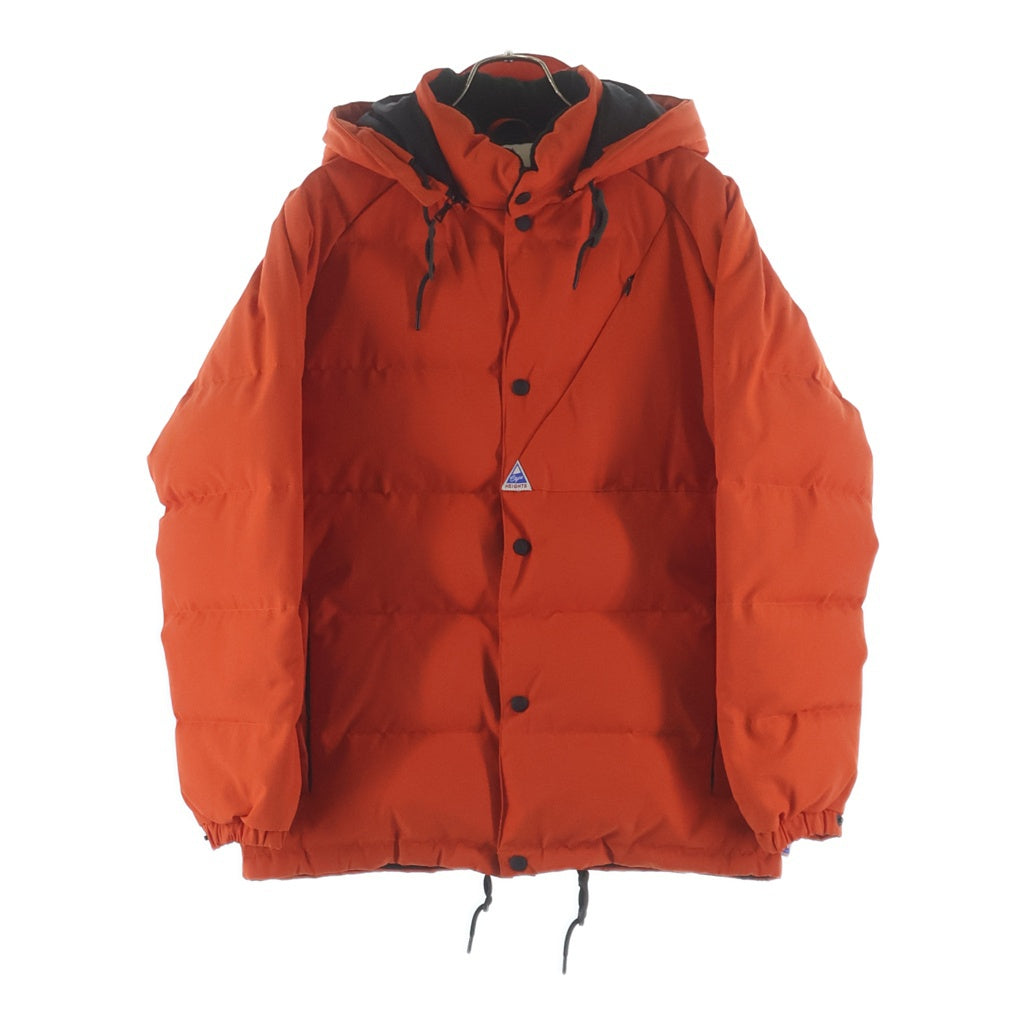 Cape Heights(ケイプハイツ) フロントロゴワッペン フーデッドダウンジャケット オレンジ