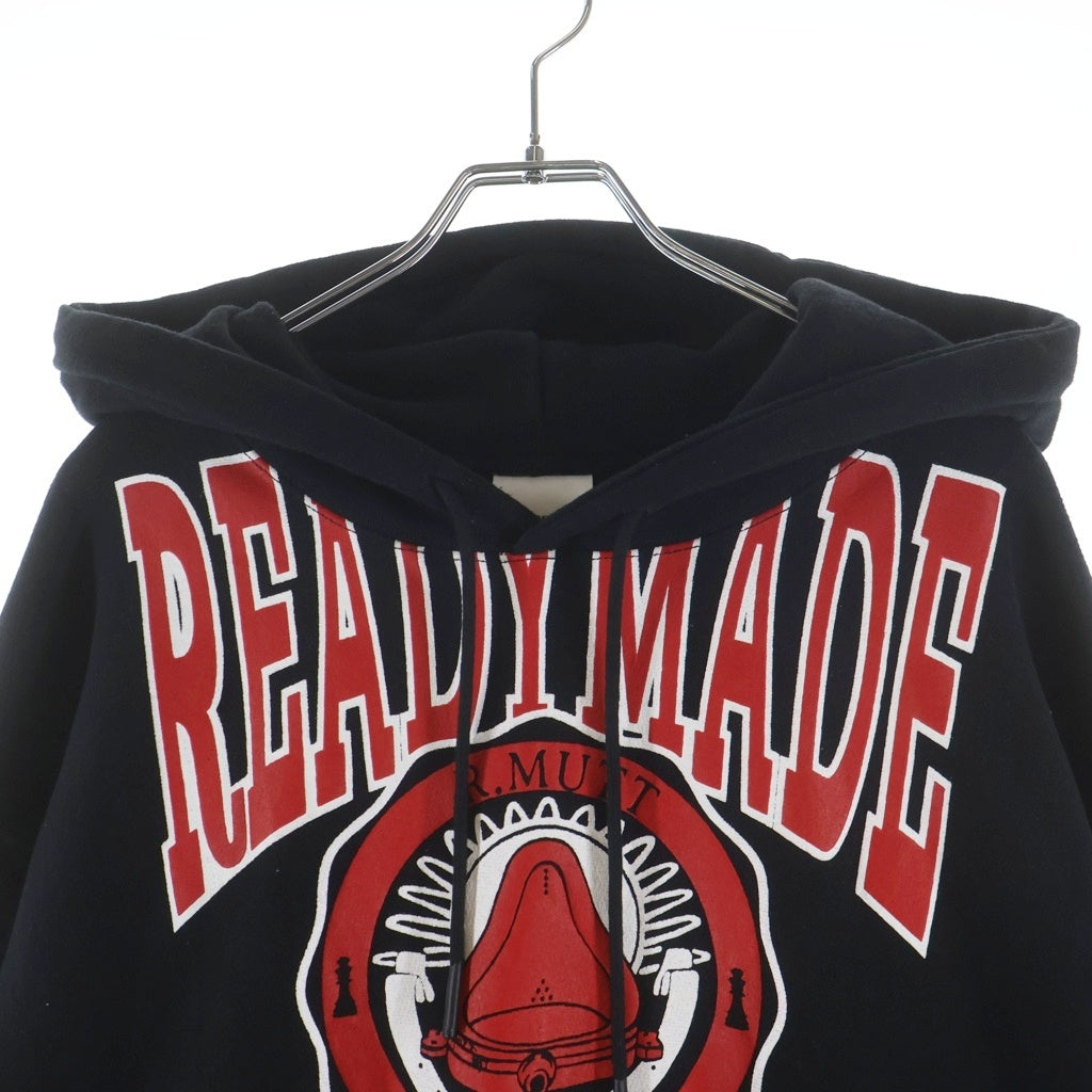 READY MADE(レディメイド) R MUTT HOODIE アールマット プルオーバースウェットパーカー フーディー ブラック RE-CO-BK-00-00-195