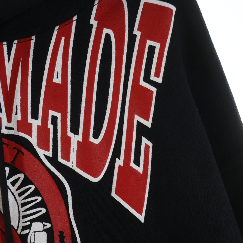READY MADE(レディメイド) R MUTT HOODIE アールマット プルオーバースウェットパーカー フーディー ブラック RE-CO-BK-00-00-195