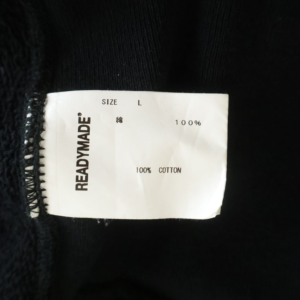 READY MADE(レディメイド) R MUTT HOODIE アールマット プルオーバースウェットパーカー フーディー ブラック RE-CO-BK-00-00-195