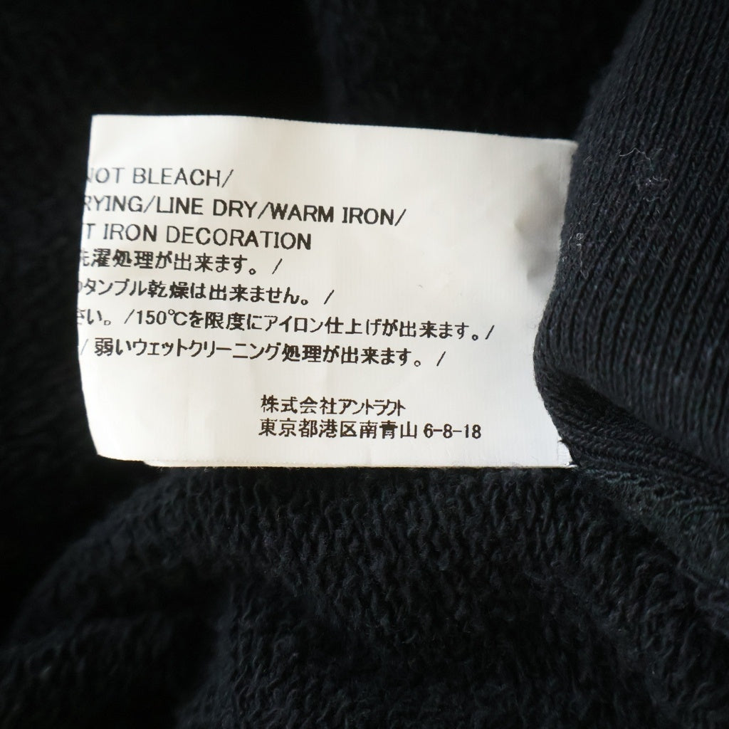 READY MADE(レディメイド) R MUTT HOODIE アールマット プルオーバースウェットパーカー フーディー ブラック RE-CO-BK-00-00-195